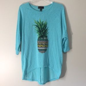 ‼️2 for $10‼️ turquoise pineapple top